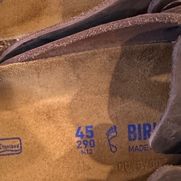 Birkenstock Men's Chocolate Leather Shoes - Picture 2 of 5